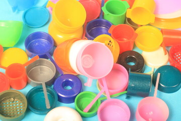 colorful plastic toys