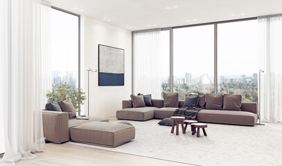 modern living room interior.