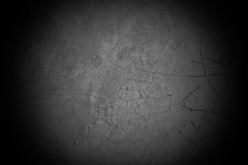 Old wall texture cement dark black gray  background abstract grey color design are light with white gradient background.