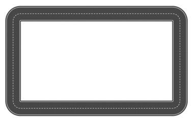 Carriageway road / road bends with road stripes, vector illustration
