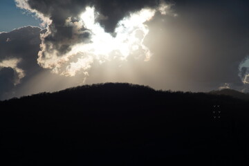 clouds and sun