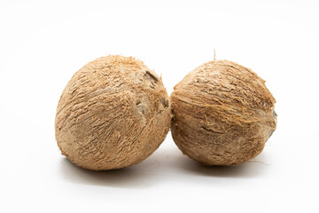 coconut isolated on white background, coconut water for drink