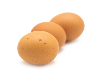 chicken egg isolated on white background