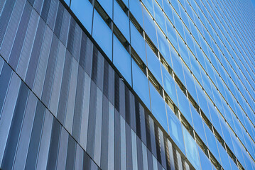 Modern skyscraper glass exterior
