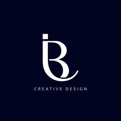 JB Logo Design, Creative Professional Trendy Letter JB Monogram in Black and White Color