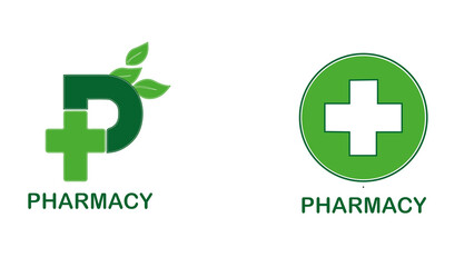 Pharmacy Medical Logo Design Vector