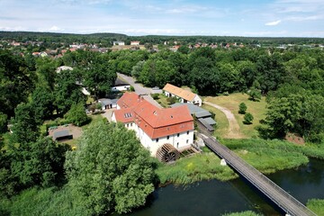 Fototapeta na wymiar Plessa, Wassermühle an der schwarzen Elster 2022
