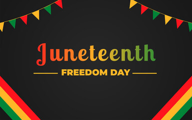 Juneteenth day, Juneteenth Independence Day. Freedom or Emancipation day. Annual American holiday, celebrated in June 19. African-American history
