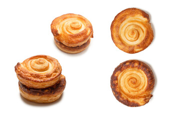 Tasty puff isolated on a white background.