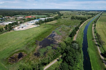 Plessa, Baustelle Wasserreinigungsanlage 2022