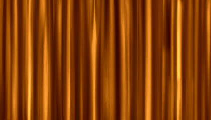 Fototapeta premium Golden brown orange silk and satin fabric high quality luxury curtain decoration