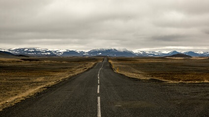 road to nowhere taken in Iceland