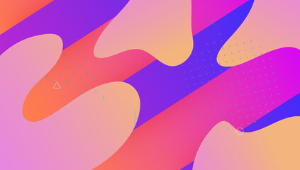 Digital Banner. Futuristic Flyer. Tech Landing Page. Neon Pattern. Commercial Wallpaper. Pink Hipster Shape. Plastic Frame. Wavy Abstract Design. Lilac Digital Banner