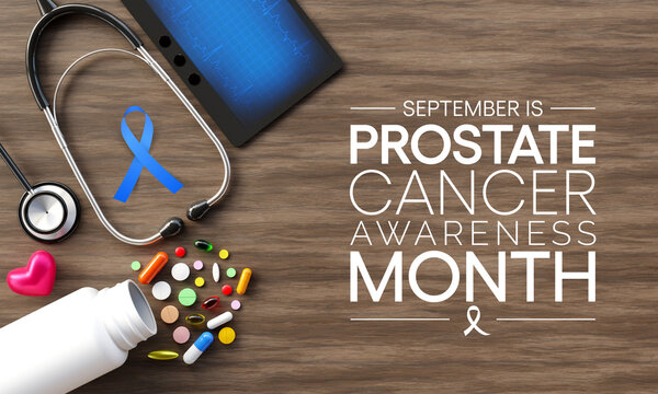 Prostate Cancer awareness month is observed every year during September, it is marked by an uncontrolled (malignant) growth of cells in the prostate gland. 3D Rendering