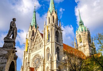 St. Peter and Paul Church in Munich - obrazy, fototapety, plakaty