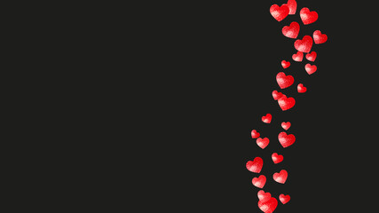 St Valentine Sale Vector. Greeting Sparkle For Present. Wedding Frame. Pink Happy Decoration. Beautiful Splatter For Celebration. Red Random Poster. Rose St Valentine Sale Vector.