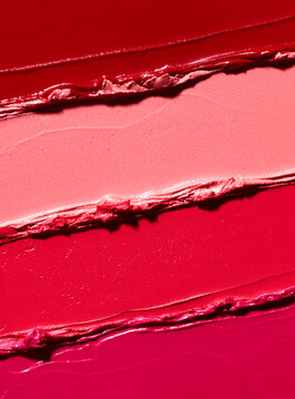 Lipsticks smears abstract fashion background