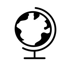Globus  ikona  wektorowa - obrazy, fototapety, plakaty