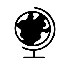 Globus ikona wektorowa - obrazy, fototapety, plakaty