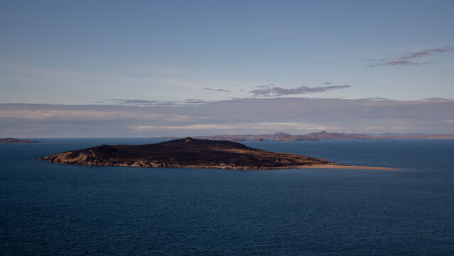 Gruinard Island, Wester Ross, after wildfires ravaged and scorched the Island.
