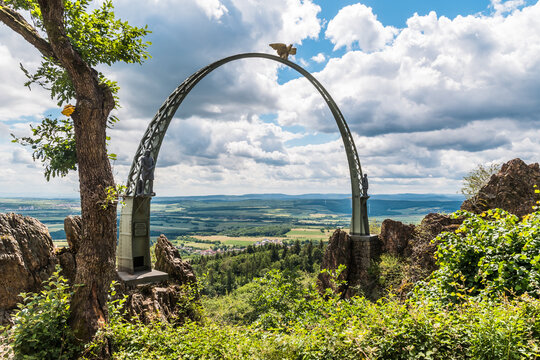 "Adlerbogen" (eagle bow) on the Donnersberg in Rhineland-Palatinate, Germany
