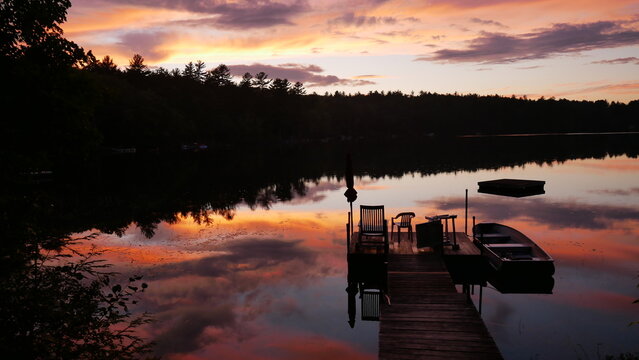 Sunset on a Northern Lake