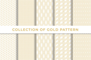 Collection of geometric seamless patterns simple minimal design