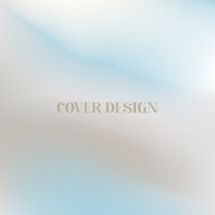 Abstract gradient background in trendy blue and beige colors for your content.