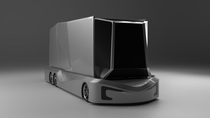 Driverless Transportation and Self-driving Futuristic Truck