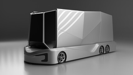 Driverless Transportation and Self-driving Futuristic Truck