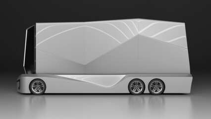 Driverless Transportation and Self-driving Futuristic Truck