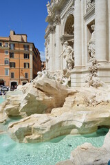 Side view of Trevi Fountain, Rome - 509897466