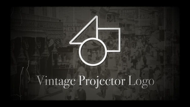 Old Vintage Projector Logo Reveal