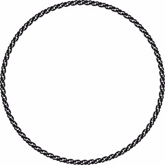 Naklejka premium Round frame. Circle Ornamental decorative frame with leaves and floral element 