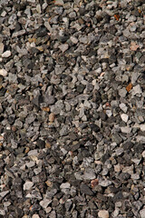 Crushed stone as a background