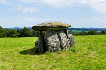 The Pouyol dolmen in the town of Eybouleuf near Saint-Léonard-de-Noblat