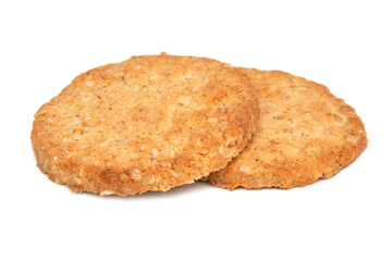 Cereal classic cookies isolated on the white background