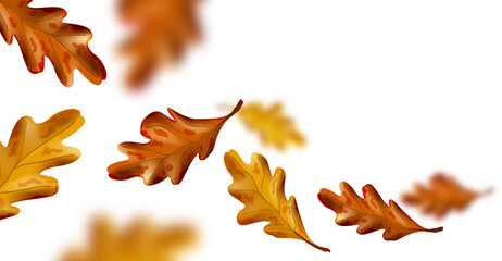 Autumn Falling Leaves - 509901849