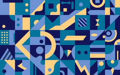 geometric mural wallpaper vector design. colorful, easy to edit eps 10.