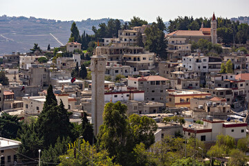 Fototapeta na wymiar View from Tebnine Castle in southern Lebanon
