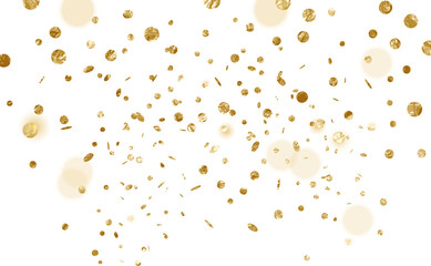 Gold Glitter Confetti Dots - 509904403