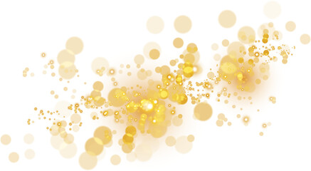 Gold Sparkle And Glitter Dust Effect - obrazy, fototapety, plakaty