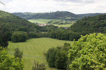 View from Hradec nad Moravicí on the landscape