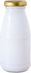 Milk bottle isolated