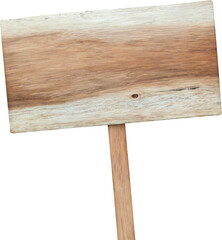 Old wooden sign isolated