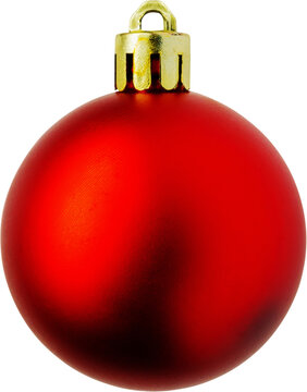 Red Christmas ball isolated