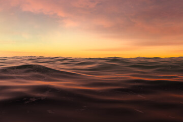 sunset on the beach