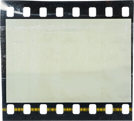 single 35mm filmstrip or dia slide texture isolated