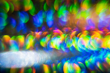 colorful bokeh light leak background
