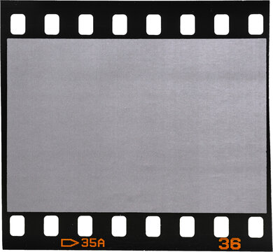 old fashioned 35mm filmstrip or dia slide texture isolated